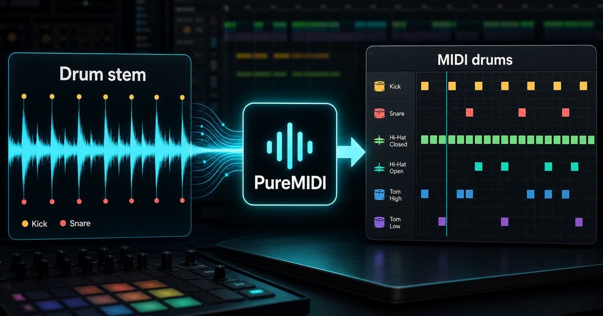 鼓 stem 转 MIDI 实用指南（不需要 Roland 拾音器）